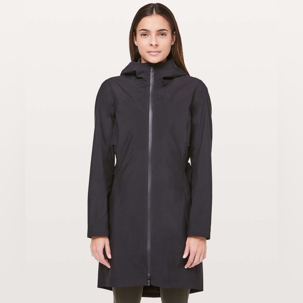 Lululemon Rain Rebel Waterproof Jacket - Black - Size 10